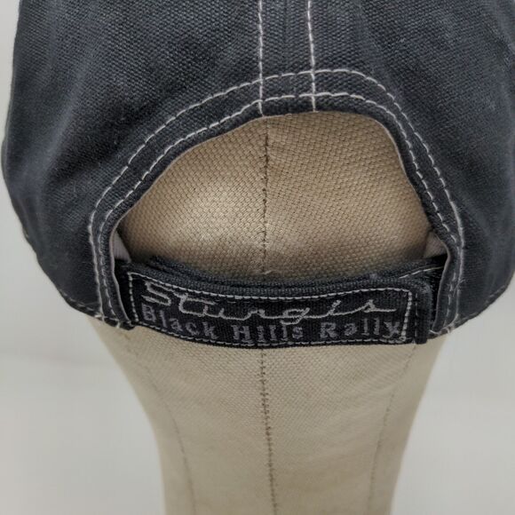 Sturgis Men's Strapback Black Hills Rally 2006 Hat Black OSFA 3D Metal Logo - Picture 9 of 12